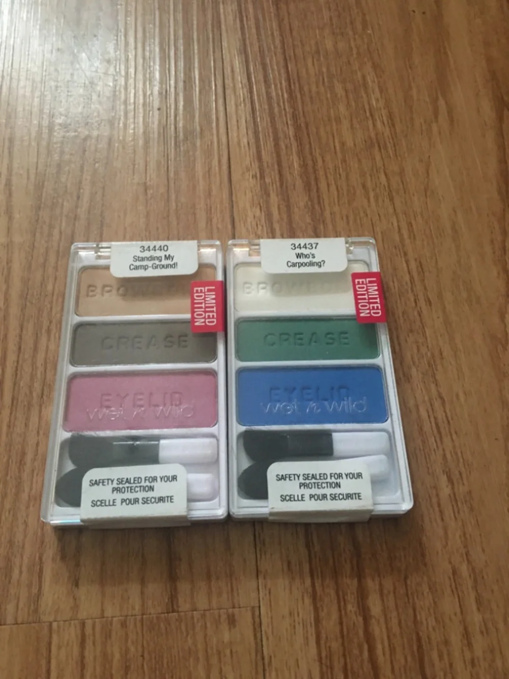 Limited edition wet n wild eyeshadows